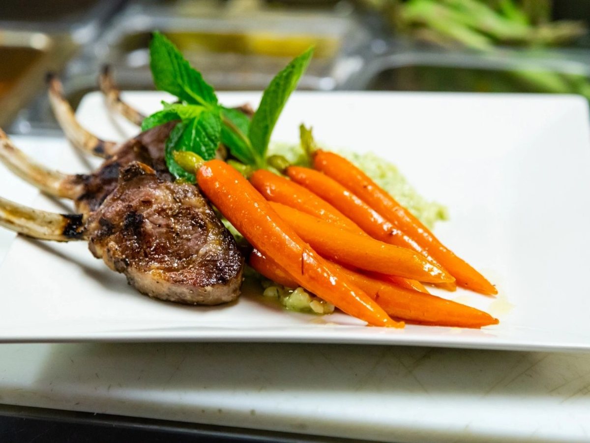 Cozy Method Park City Italian restaurant guide: grilled lamb chops with glazed carrots at Cafe Terigo
