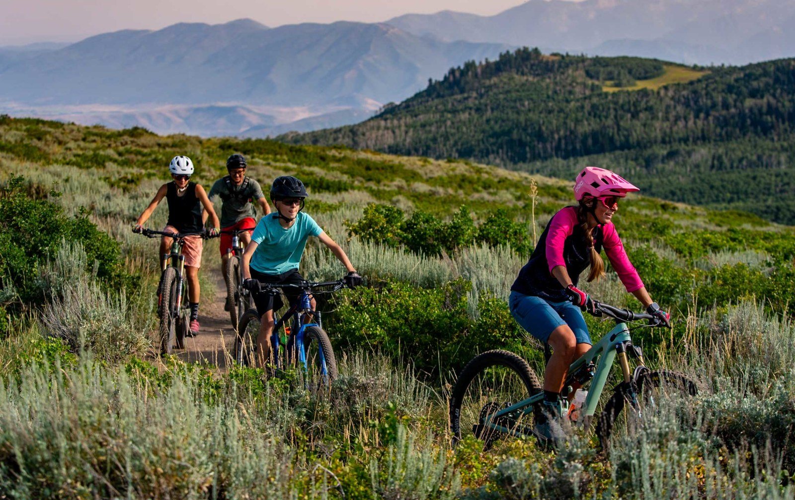 Cozy Method Park City experiences guide: a group ride on smooth singletrack near Park City
