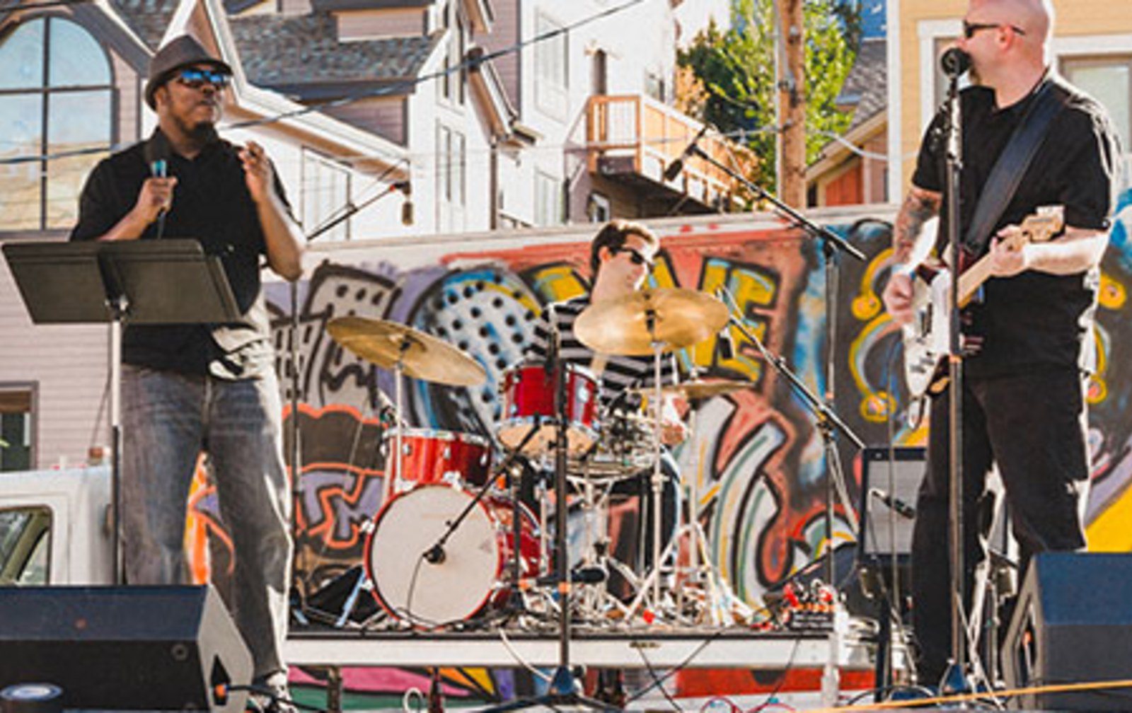 Cozy Method Park City experiences guide: a live band performing outdoors during a Park City summer concert series