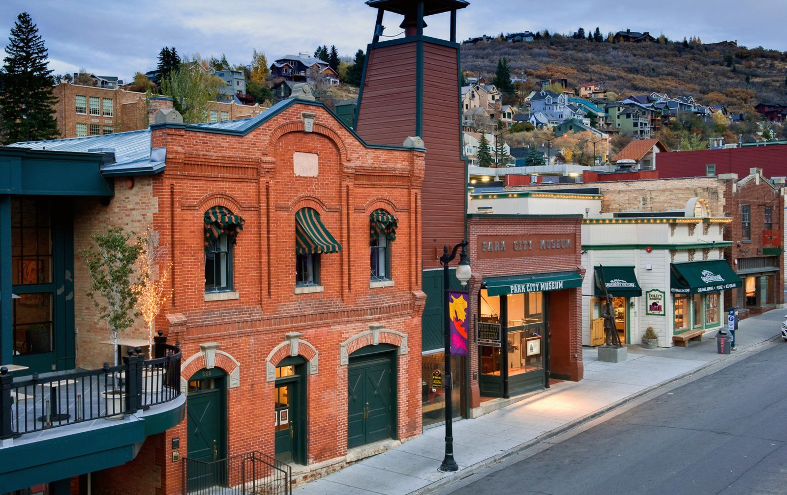 Cozy Method Park City experiences guide: the historic museum block on Main Street, Park City, Utah